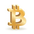 Bitcoin Gold Sign Royalty Free Stock Photo