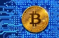 Bitcoin on circuit board