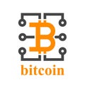 Bitcoin electronic circuit symbol