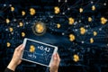 bitcoin electronic computer concept design Blockchain cryptoc