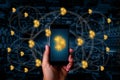 bitcoin electronic computer concept design Blockchain cryptoc