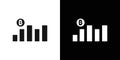 Bitcoin Evolution icon Flat vector set outline Royalty Free Stock Photo