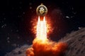 bitcoin explode with rocket fire