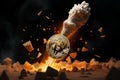 bitcoin explode with rocket fire