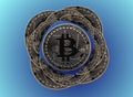 Bitcoin flower Royalty Free Stock Photo