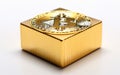 Bitcoin Gold Coin against Transparent Background -Generative Ai Royalty Free Stock Photo
