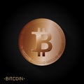 Bitcoin gold symbol.