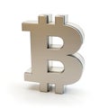 Bitcoin symbol, 3D illustration