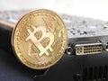 Bitcoin on graphics processing unit or GPU Royalty Free Stock Photo