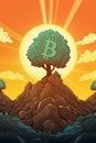bitcoin growth concept