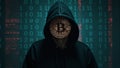Bitcoin Hacker Identity Theft Digital Currency Royalty Free Stock Photo