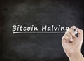 Bitcoin Halving concept Royalty Free Stock Photo