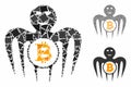 Bitcoin happy monster Mosaic Icon of Tuberous Items
