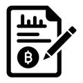 Bitcoin hardware, bitcoin, page, analysis fully editable vector icons