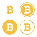 Bitcoin icon set