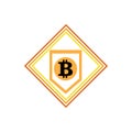 Bitcoin icon vector illustration design