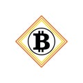 Bitcoin icon vector illustration design