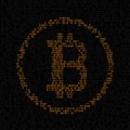 Bitcoin internet code background