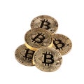 Bitcoin isolated on white background