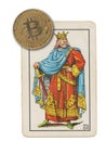 Bitcoin king Royalty Free Stock Photo