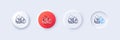 Bitcoin line icon. Cryptocurrency coin sign. Line icons. Vector