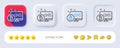 Bitcoin line icon. Cryptocurrency monitor sign. Neumorphic buttons. Vector