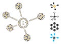 Bitcoin Links Icon Recursion Collage Royalty Free Stock Photo