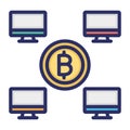 Bitcoin live transaction, bitcoin monitoring, bitcoin monitoring websites, bitcoin transfer fully editable vector icons Bitcoin l
