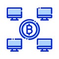 Bitcoin live transaction, bitcoin monitoring, bitcoin monitoring websites, bitcoin transfer fully editable vector icons