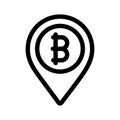 Bitcoin Location Icon