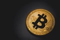 Bitcoin logo Royalty Free Stock Photo