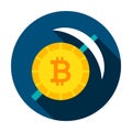 Bitcoin Mining Circle Icon