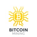 Bitcoin mining icon