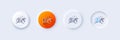 Bitcoin mining line icon. Cryptocurrency coin sign. Line icons. Vector