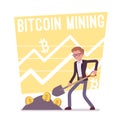 Bitcoin mining poster