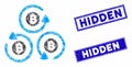 Bitcoin Mixer Rotation Mosaic and Scratched Rectangle Hidden Watermarks
