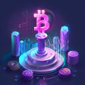 Bitcoin Neon Sovereignty AI Generative