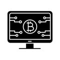 Bitcoin official webpage glyph icon