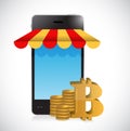 bitcoin online mobile shopping store