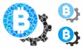 Bitcoin options gear Composition Icon of Humpy Elements