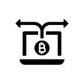 Bitcoin payment gateway icon