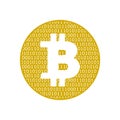 Bitcoin. Physical bit coin. Digital currency