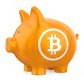 Bitcoin Piggy Bank Wallet Isolated