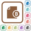 Bitcoin report simple icons