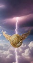 Bitcoin Rising in Celestial Storm