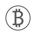 bitcoin sign icon. criptocurrency vector design illustration