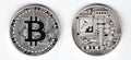 Bitcoin silver front