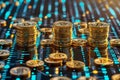 Bitcoin Stacks on Digital Display