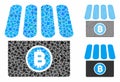 Bitcoin store Composition Icon of Bumpy Pieces