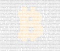 Bitcoin symbol binary code Royalty Free Stock Photo